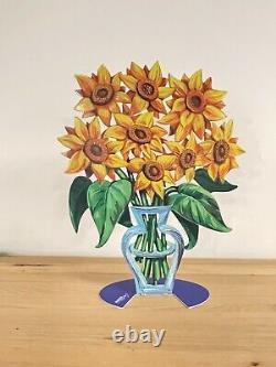 Pop art Metal Flowers Sunflowers sculpture by DAVID GERSTEIN