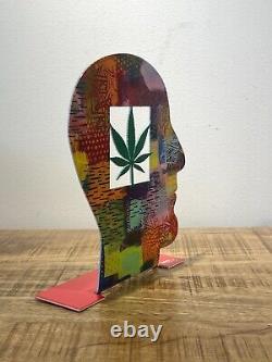 Pop art Metal Head Head smoke sculpture by DAVID GERSTEIN