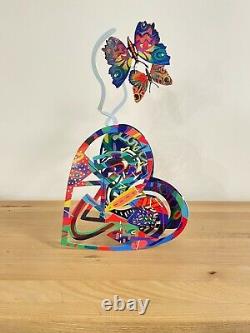 Pop art Metal Open heart sculpture by DAVID GERSTEIN