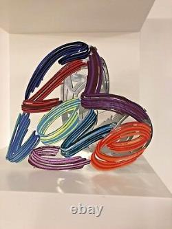 Pop art Metal Strokes of love sculpture by DAVID GERSTEIN