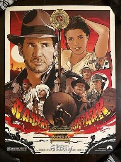 Raiders Of The Lost Ark Movie Poster Indiana Jones Art Print sdcc nycc vtg mondo