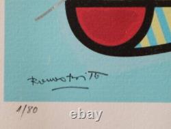 Romero Britto Happy boy Lithograph Pop Art Sheet Only Signed COA ED80