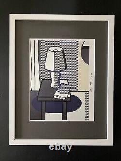 Roy Lichtenstein + 1981 Ink Signed Print Matted And Framed