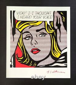 Roy Lichtenstein + 1995 Signed Pop Art Print Mounted And Framed + Buy It Now