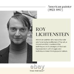 Roy Lichtenstein Art Print Goldfish Hand Signed Pop Art Painting & COA