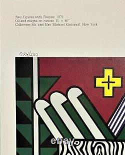 Roy Lichtenstein Art Print Two Figures Signed Pop Art Painting & COA