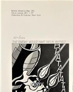 Roy Lichtenstein Bread in Bag or Bottom, Hand Signed Pop Art Print & COA