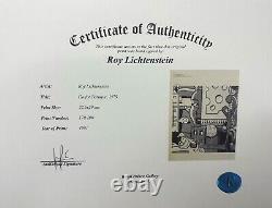 Roy Lichtenstein Go for Baroque, Hand Signed Print with COA