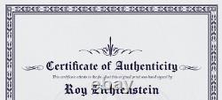 Roy Lichtenstein Hand-Signed Original Print With COA and +$3,500 USD Appraisal
