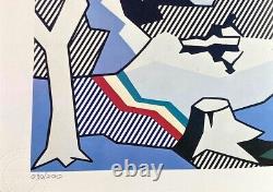 Roy Lichtenstein Print Landscape with Figures Original Hand Signed & COA