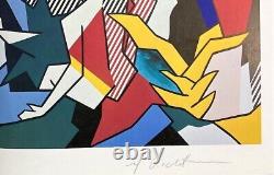 Roy Lichtenstein Print Landscape with Figures Original Hand Signed & COA