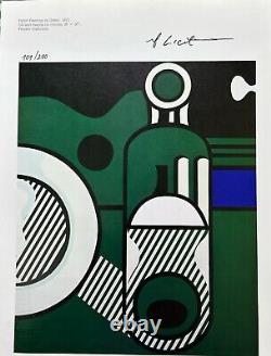 Roy Lichtenstein Signed Print, Purist Painting in green, Print, Pop Art
