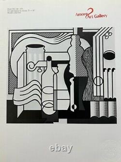 Roy Lichtenstein Signed Print, Purist Painting in green, Print, Pop Art