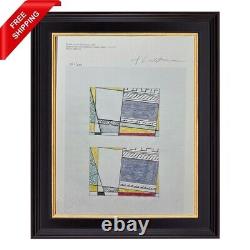 Roy Lichtenstein Studies for two abstracts Original Hand Signed Print with COA