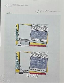 Roy Lichtenstein Studies for two abstracts Original Hand Signed Print with COA