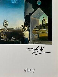 Salvador Dali Print Suburbs of Paranoiac Critical Town, Hand Signed & COA