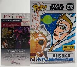 Sam de la Rosa Signed Star Wars Ahsoka Funko POP Art Autograph JSA COA