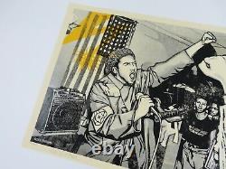 Shepard Fairey Obey Glen Friedman Bad Brains Fist & Flag Art Screen Print Poster