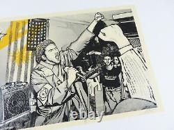 Shepard Fairey Obey Glen Friedman Bad Brains Fist & Flag Art Screen Print Poster
