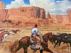 The Remuda by Mark Maggiori Western Art Print Poster READY TO SHIP 26 X 20