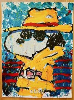 Tom Everhart Undercover in Beverly Hills SNOOPY Lithograph S/N with COA