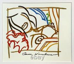 Tom Wesselmann Vintage 11x14 Matted Print FRAME READY Hand Signed Signature