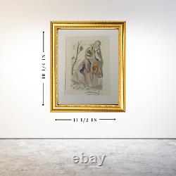 Vintage La Source Hand-Signed Art Print, Salvador Dali, The Divine Comedy