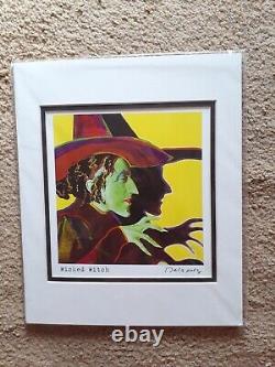 WICKED WITCH by Nelson De La Nuez SIGNED AND MATTED MINT RARE! Pop Art Print