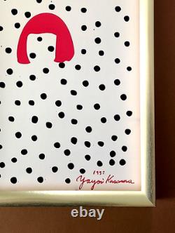 Yayoi Kusama Poster from Exhibition, Pop Art, Wall Art from Japan Plate Signed